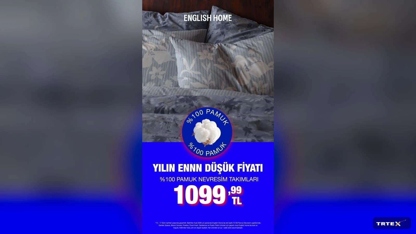 Perakendeci için ekim fiyatları: nevresim 1.099,99 TL, yatakta ek %10