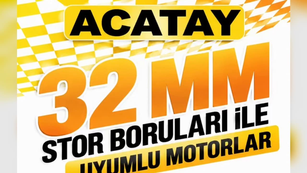 Perdeci için: ACATAY 32 mm storu şarjlı 22 mm motorla motorlu yapıyor